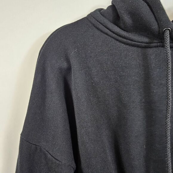 ba&sh Daris Cropped Hoodie in Black - Size 1 - Picture 4 of 12